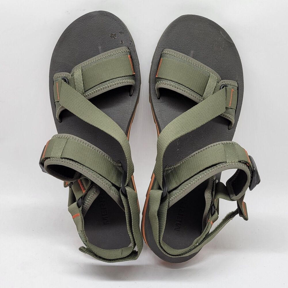 Merrell Size 13 Mens Alpine Strap Green Strappy Sport Sandals VGC
